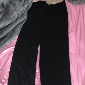 Small wide leg high rise pants